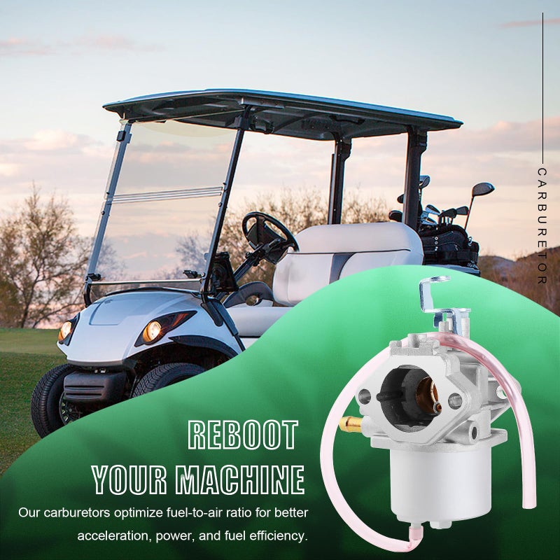 QAZAKY FE350 Carburetor + Fuel Pump Compatible with Golf Cart Club Car DS Precedent Turf Carryall OHV Kawasaki FE350 Engine 1016441-01 1018059-01 1019059-01 1035245-01 1016478 1016438 1016439 1016440 - Image 2